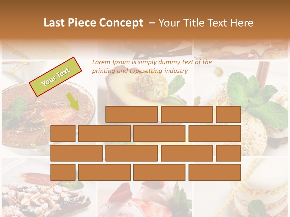 Dessert Collage PowerPoint Template
