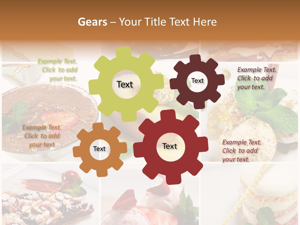 Dessert Collage PowerPoint Template