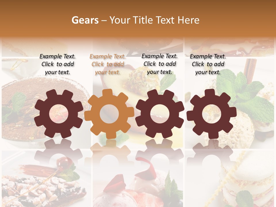 Dessert Collage PowerPoint Template