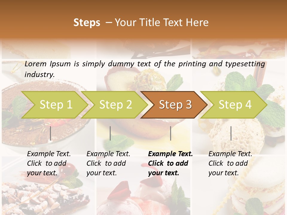 Dessert Collage PowerPoint Template