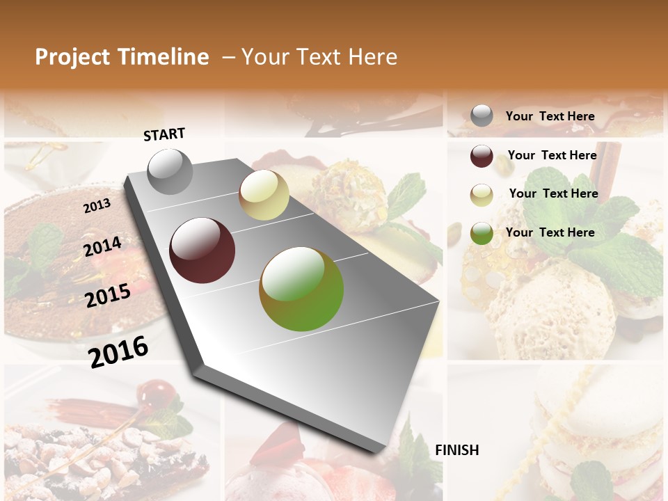 Dessert Collage PowerPoint Template