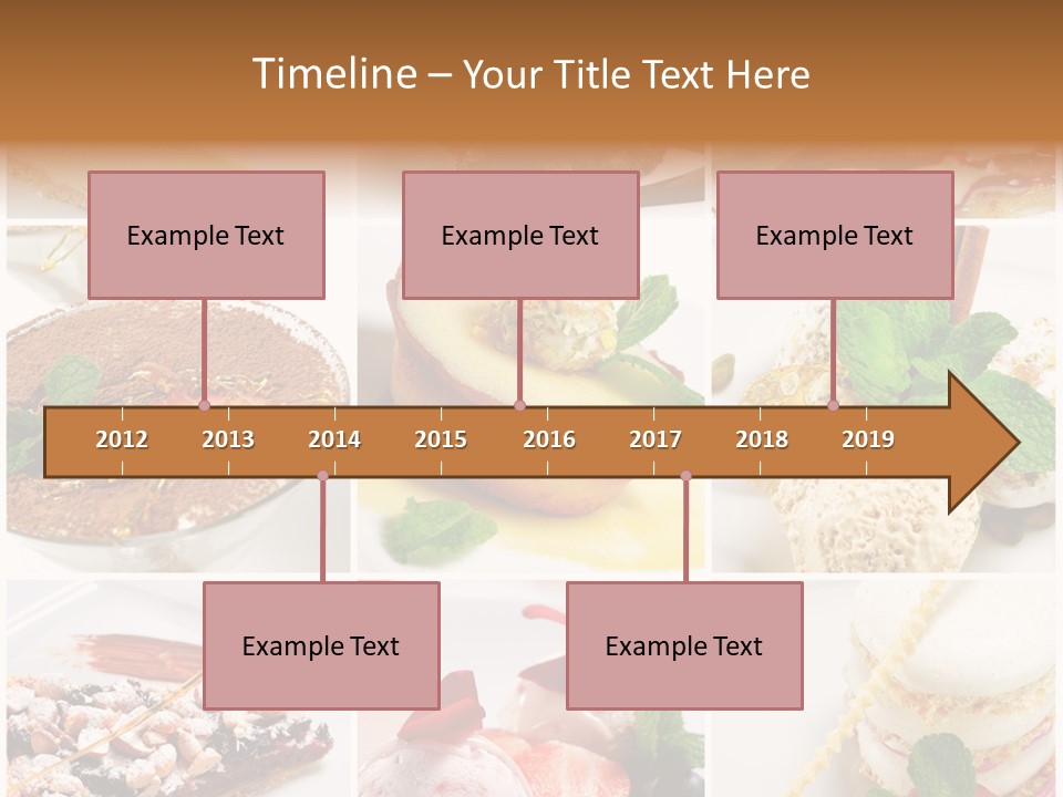 Dessert Collage PowerPoint Template