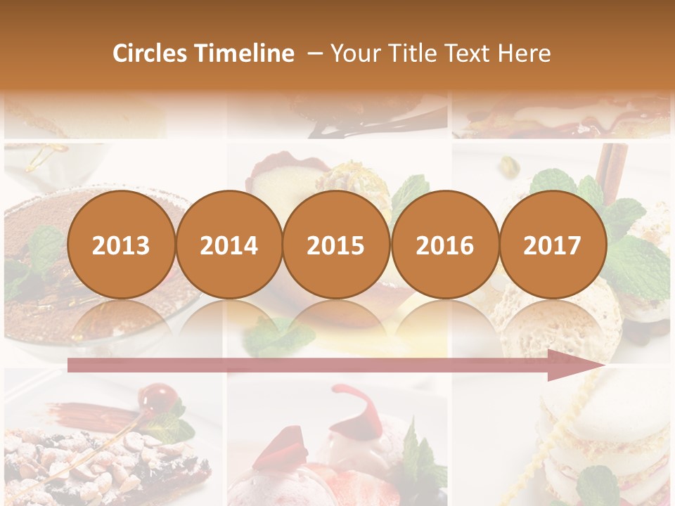 Dessert Collage PowerPoint Template