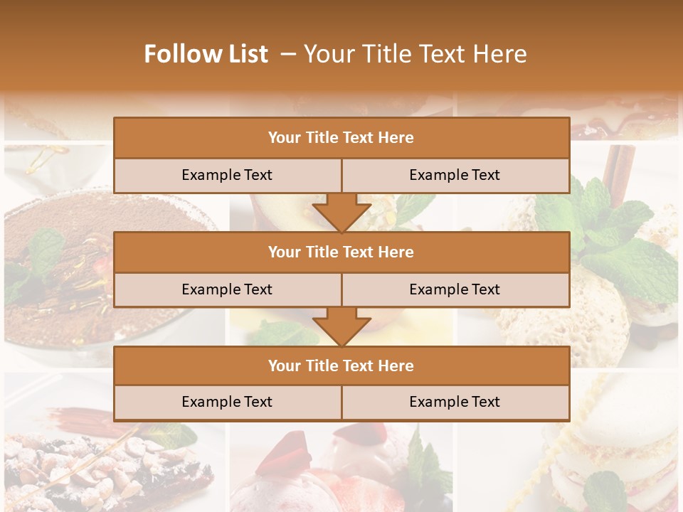 Dessert Collage PowerPoint Template