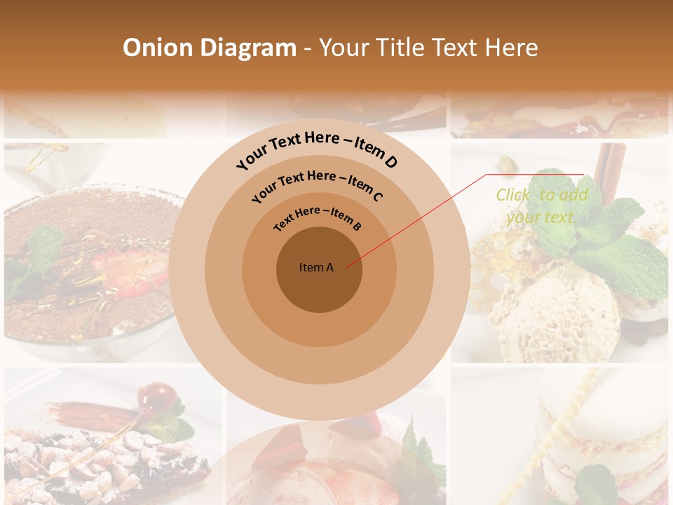 Dessert Collage PowerPoint Template