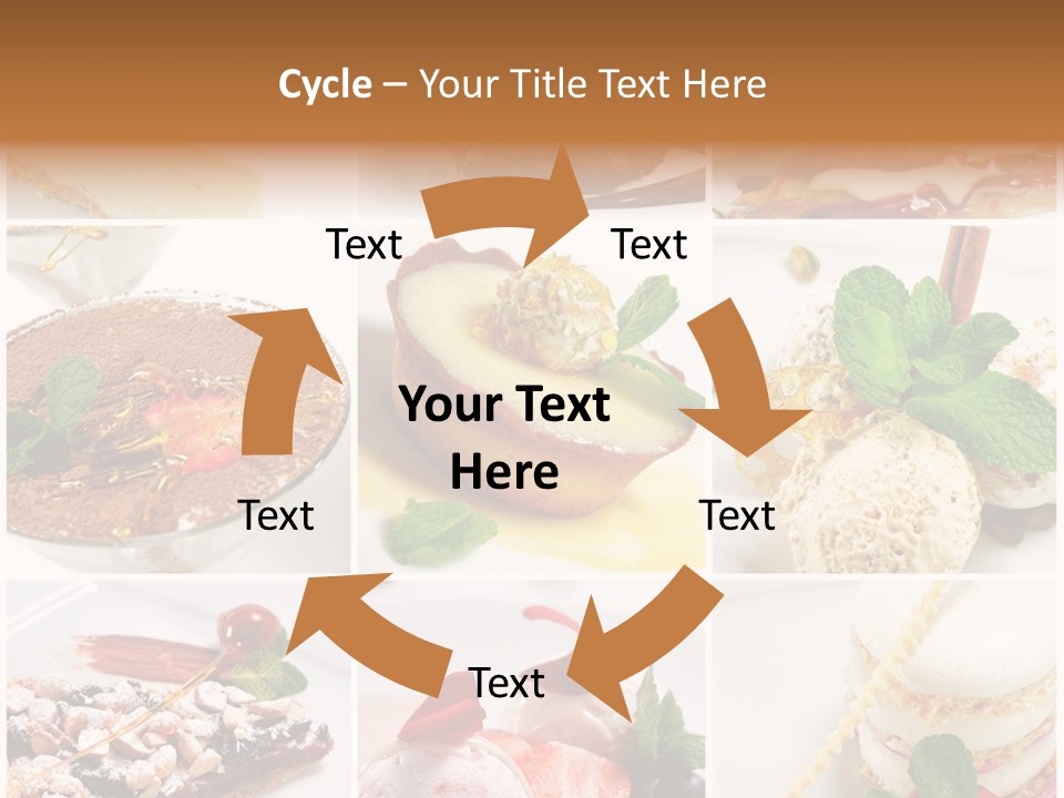 Dessert Collage PowerPoint Template