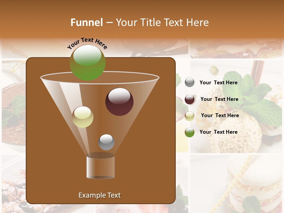 Dessert Collage PowerPoint Template