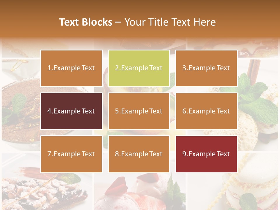 Dessert Collage PowerPoint Template