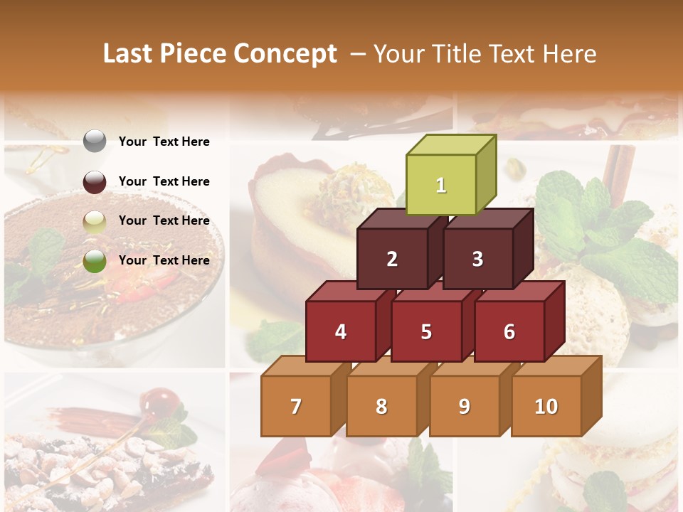 Dessert Collage PowerPoint Template