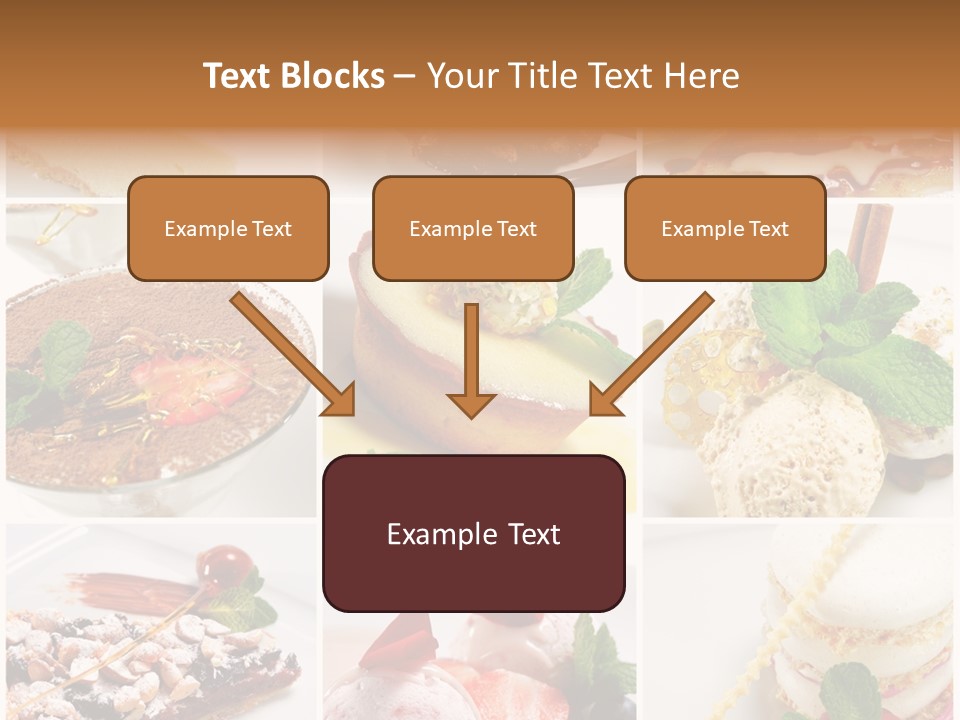 Dessert Collage PowerPoint Template