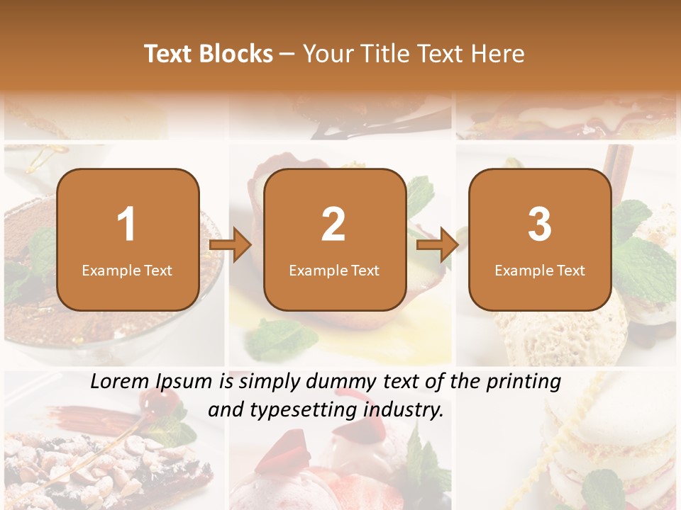 Dessert Collage PowerPoint Template