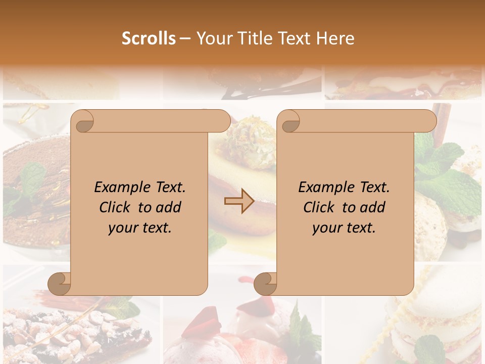 Dessert Collage PowerPoint Template