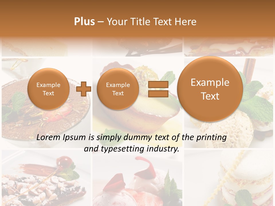 Dessert Collage PowerPoint Template