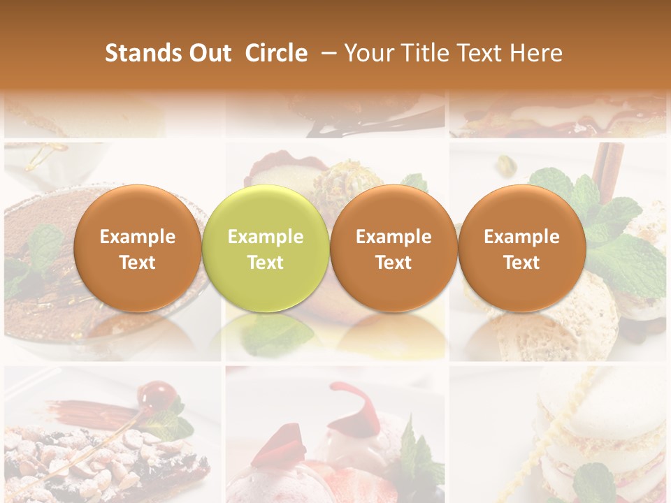 Dessert Collage PowerPoint Template