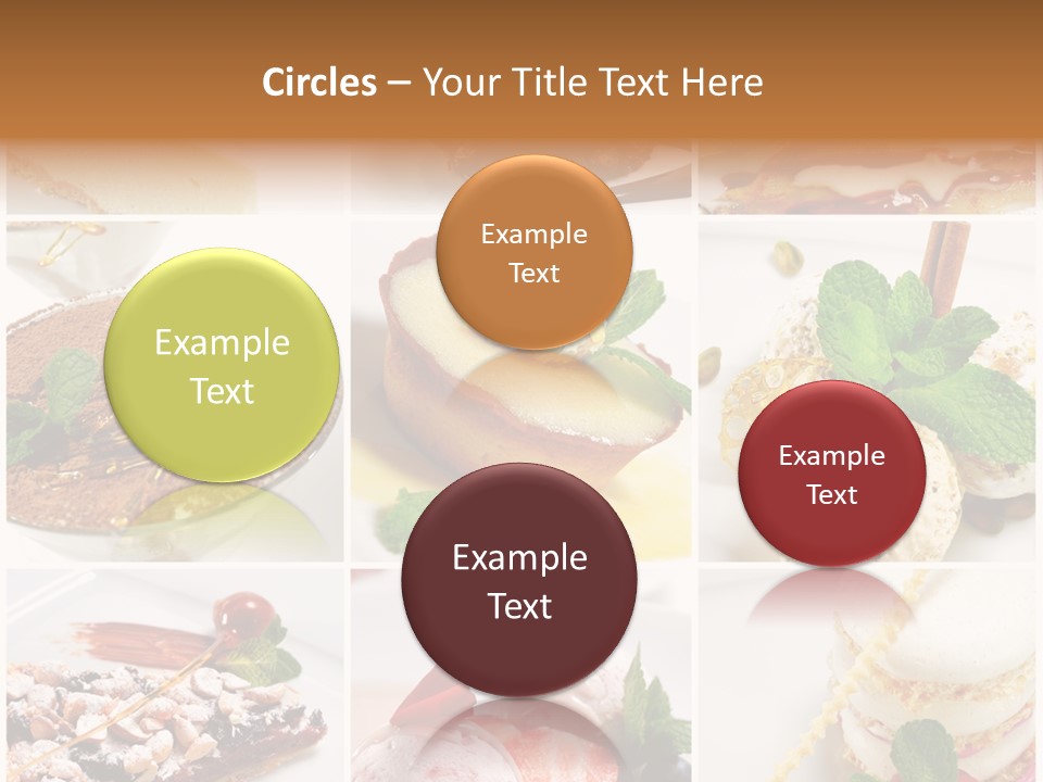 Dessert Collage PowerPoint Template