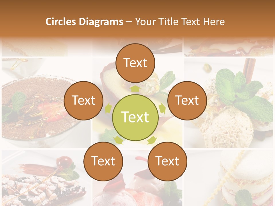 Dessert Collage PowerPoint Template
