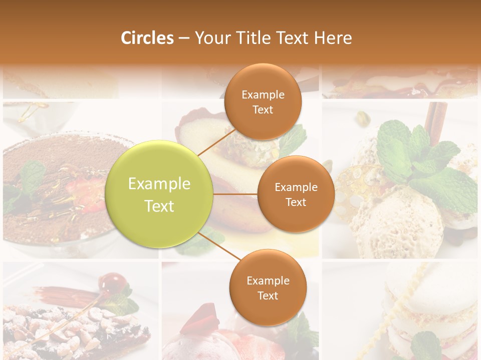Dessert Collage PowerPoint Template