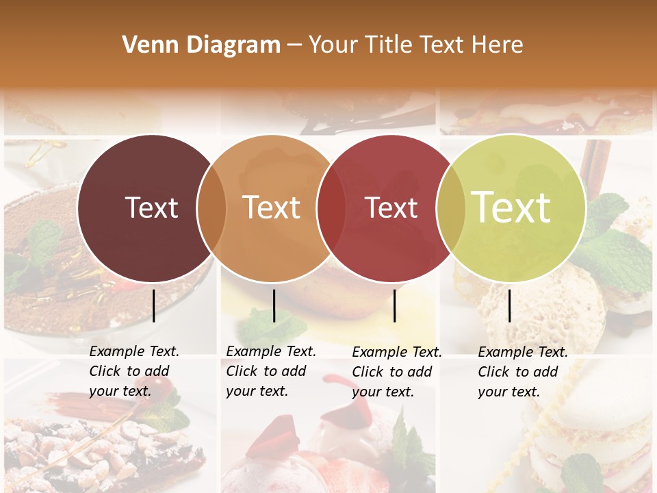 Dessert Collage PowerPoint Template