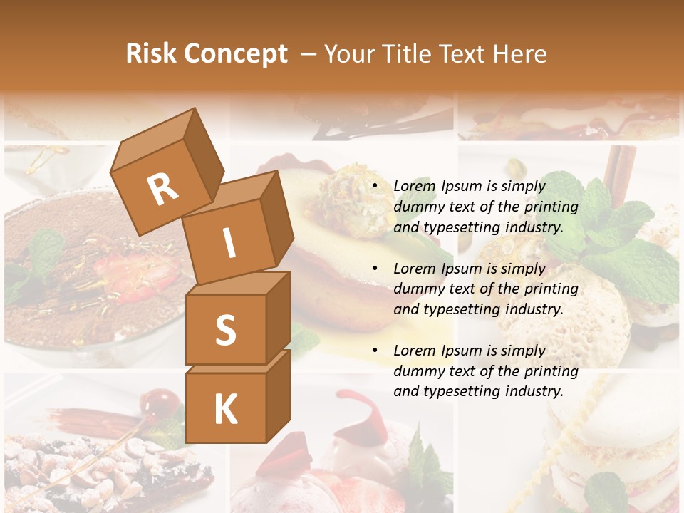 Dessert Collage PowerPoint Template