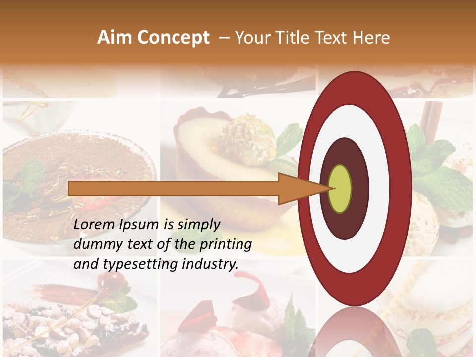 Dessert Collage PowerPoint Template