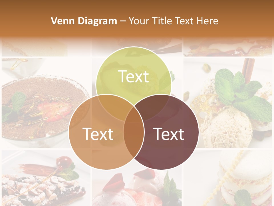 Dessert Collage PowerPoint Template