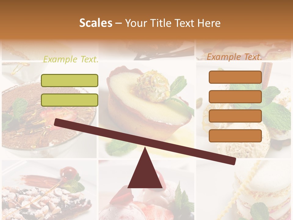 Dessert Collage PowerPoint Template