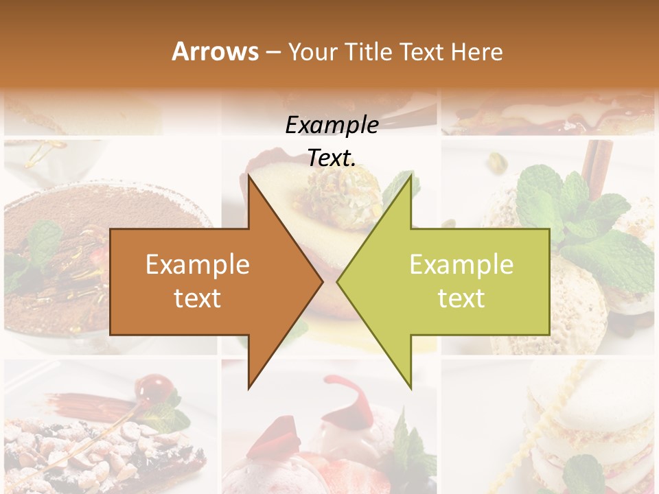 Dessert Collage PowerPoint Template