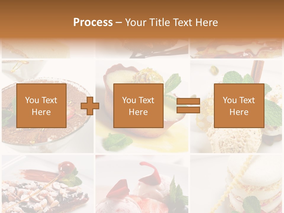 Dessert Collage PowerPoint Template