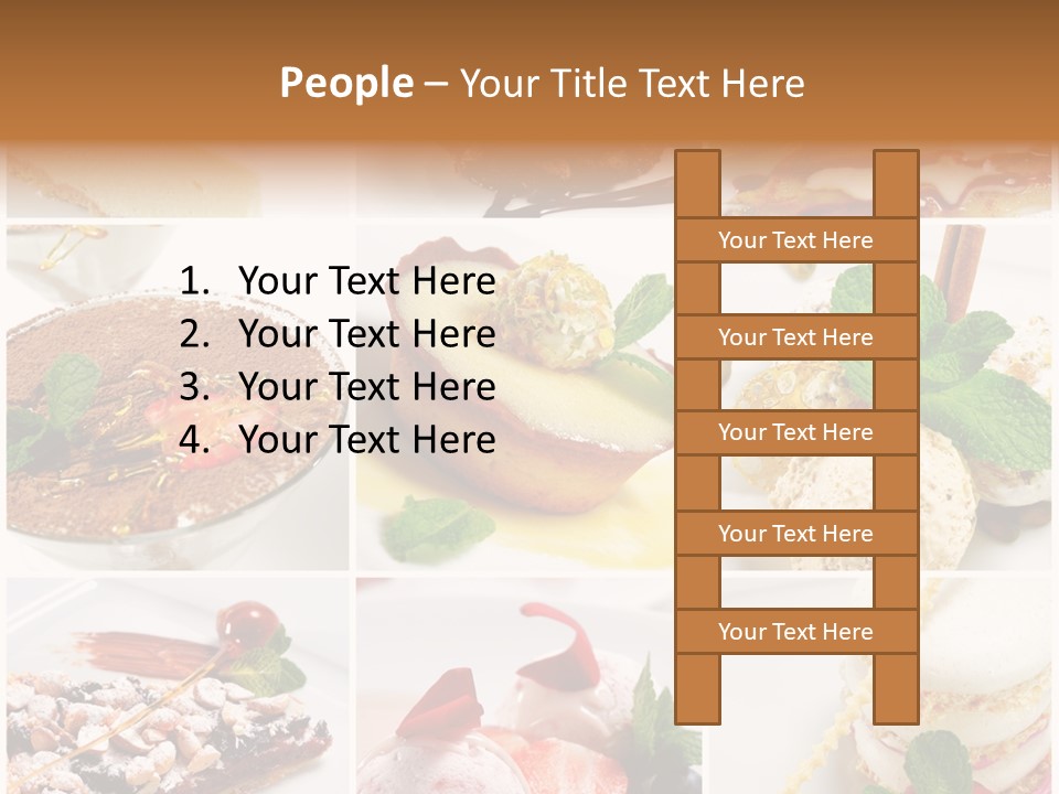 Dessert Collage PowerPoint Template