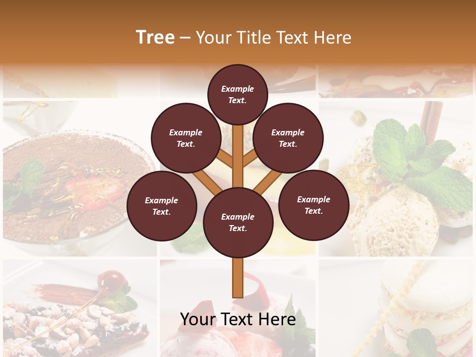 Dessert Collage PowerPoint Template