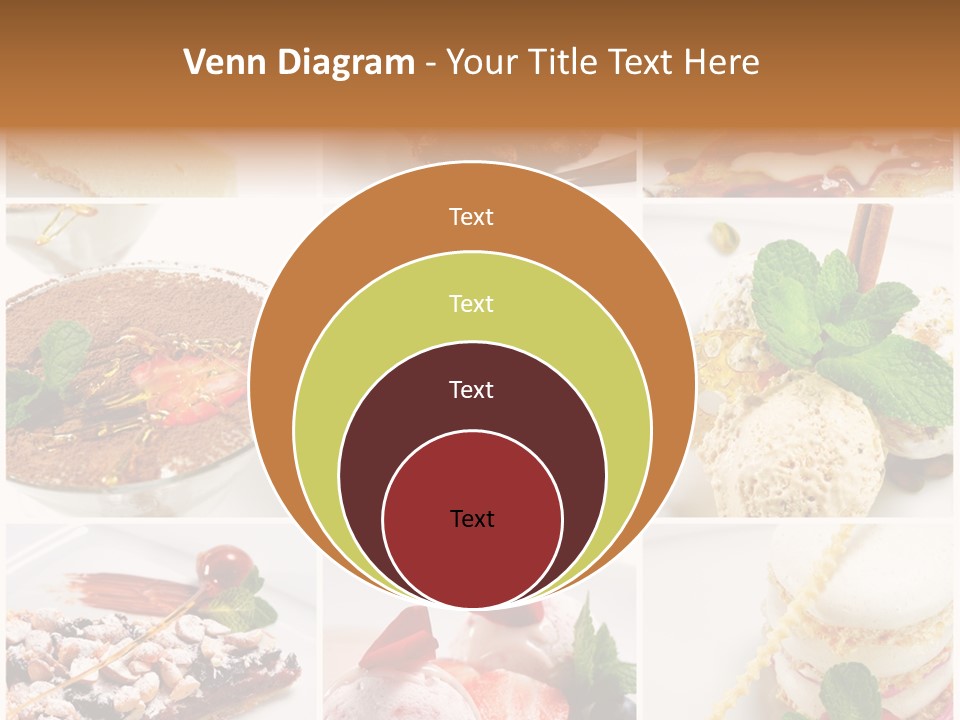 Dessert Collage PowerPoint Template