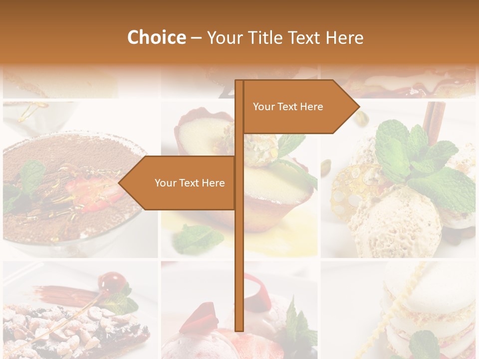 Dessert Collage PowerPoint Template