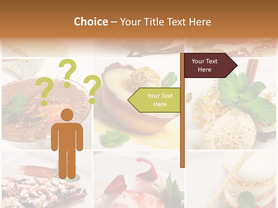Dessert Collage PowerPoint Template