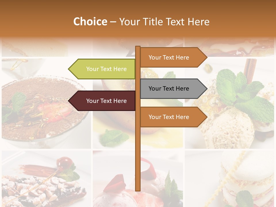 Dessert Collage PowerPoint Template