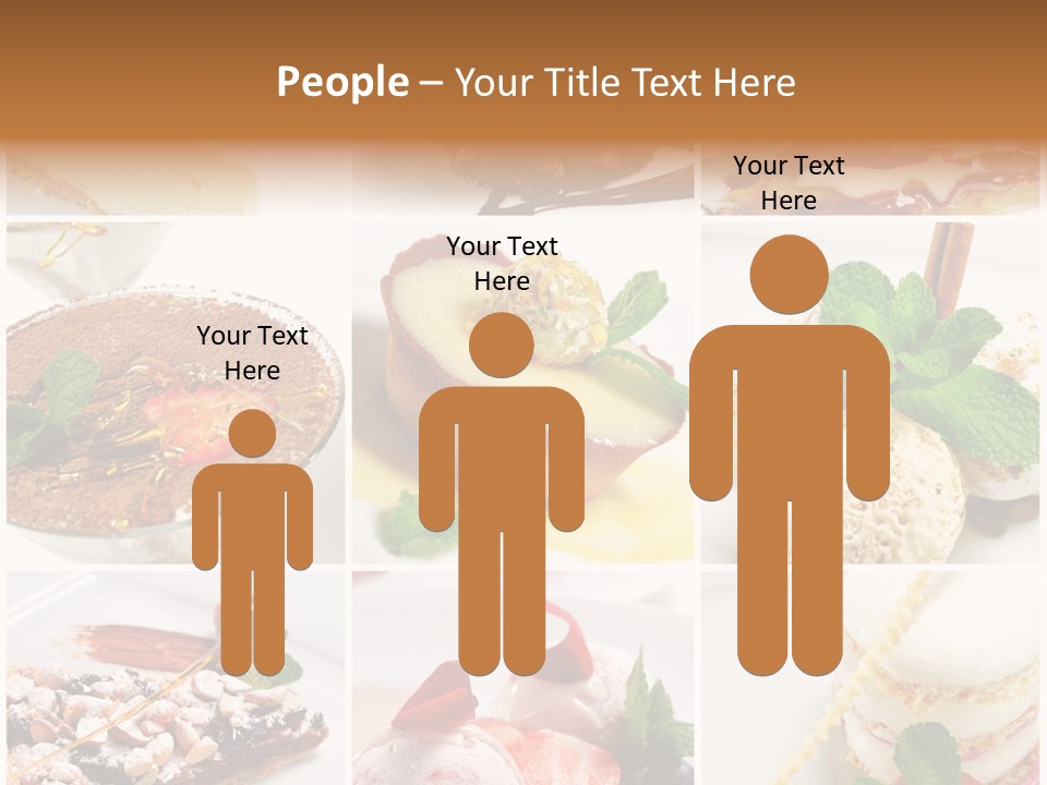 Dessert Collage PowerPoint Template