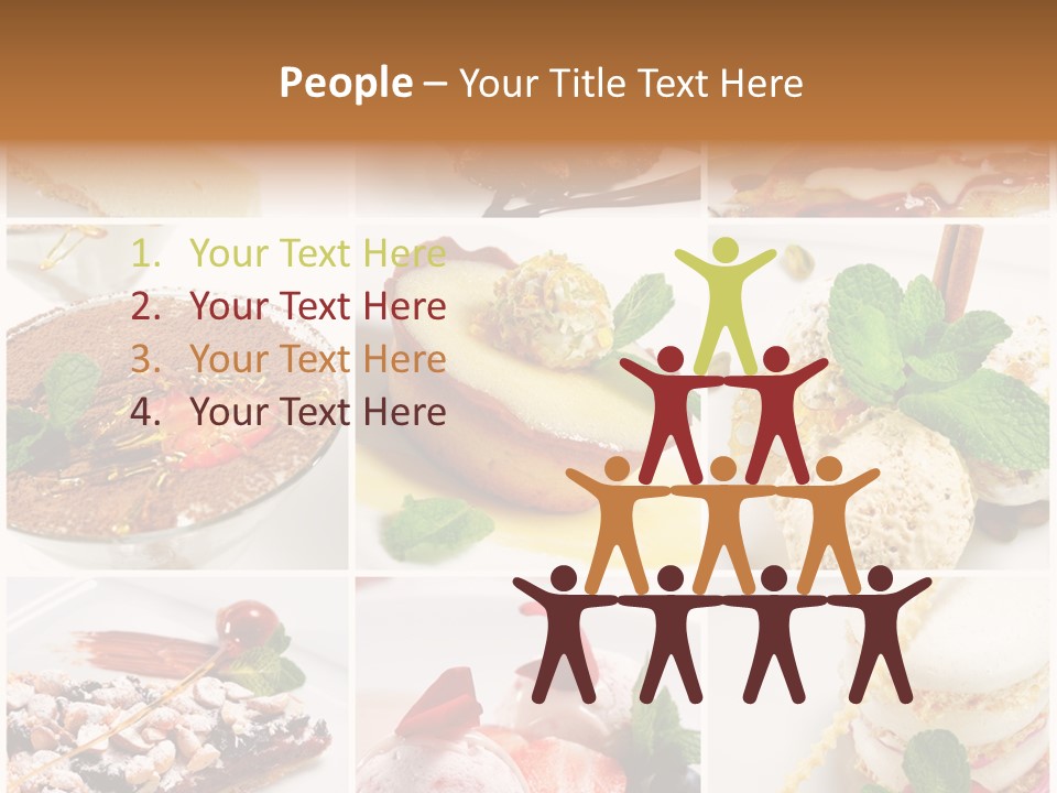 Dessert Collage PowerPoint Template
