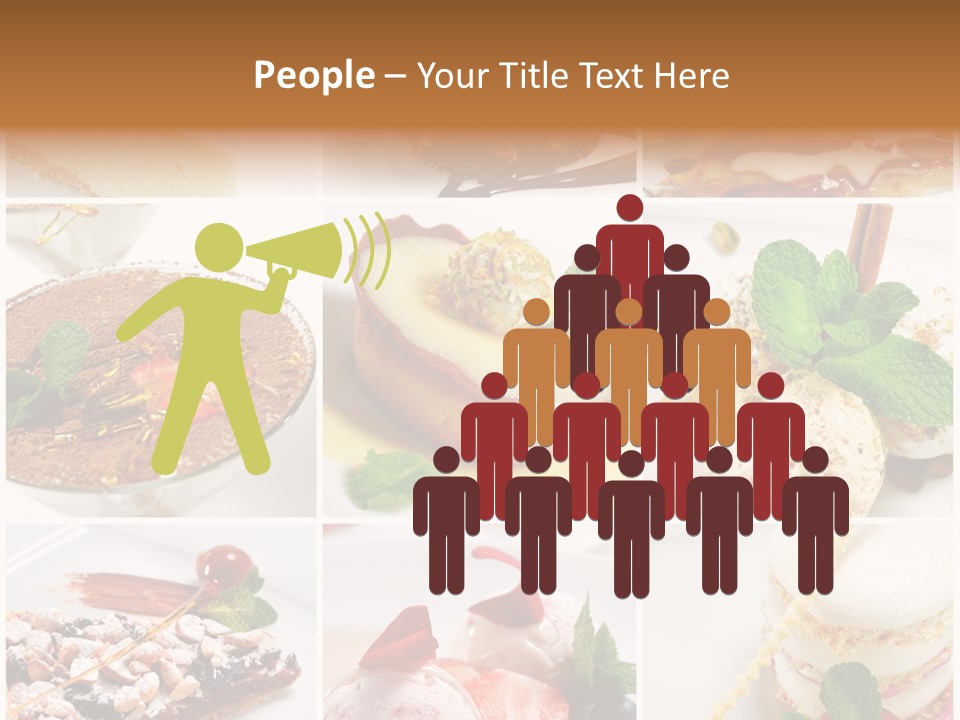 Dessert Collage PowerPoint Template