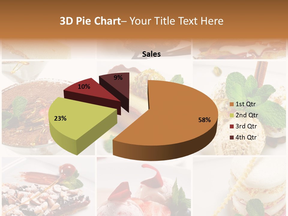 Dessert Collage PowerPoint Template
