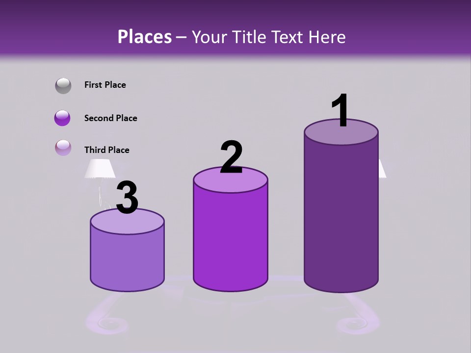 Purple Sofa PowerPoint Template