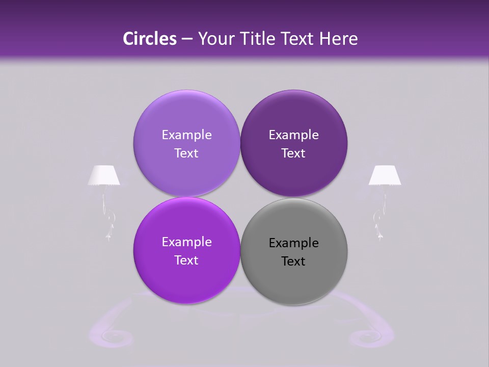 Purple Sofa PowerPoint Template
