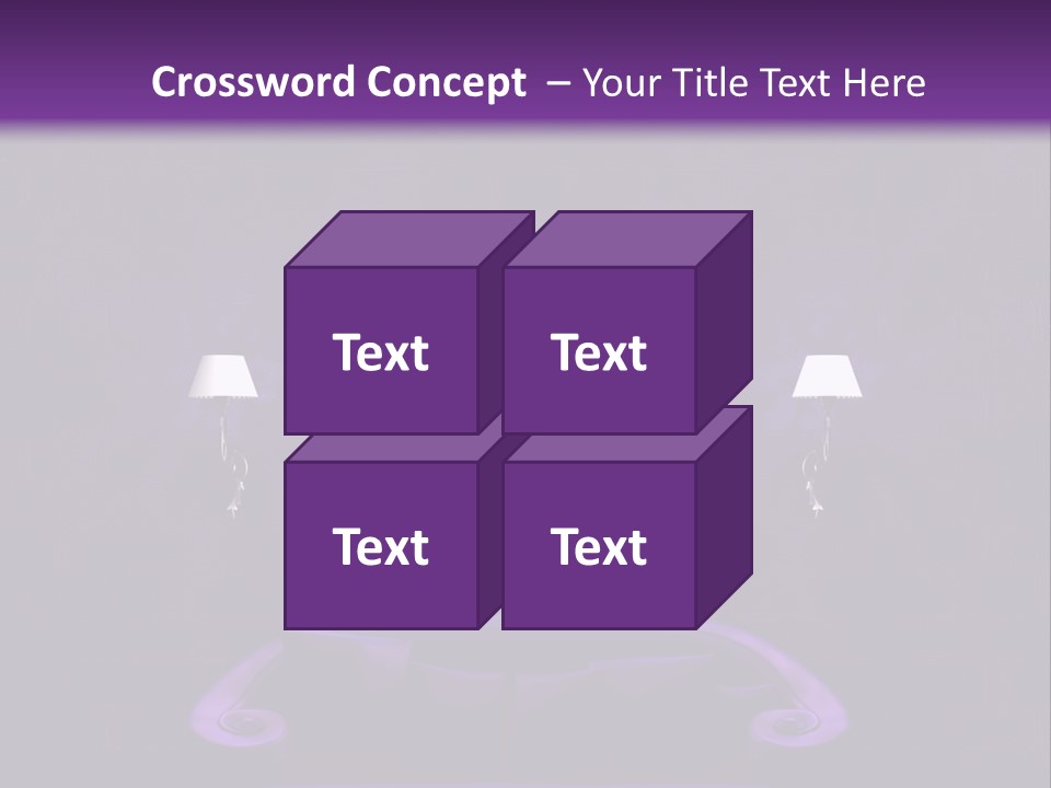 Purple Sofa PowerPoint Template