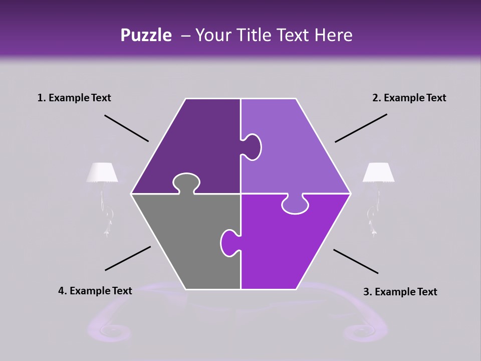 Purple Sofa PowerPoint Template
