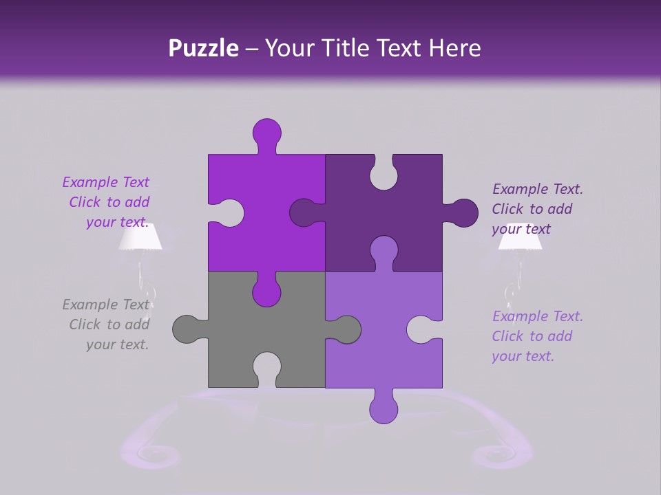 Purple Sofa PowerPoint Template