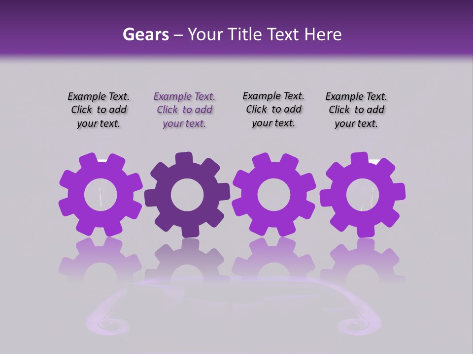 Purple Sofa PowerPoint Template