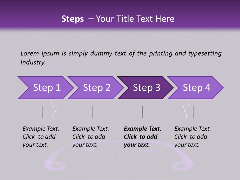 Purple Sofa PowerPoint Template