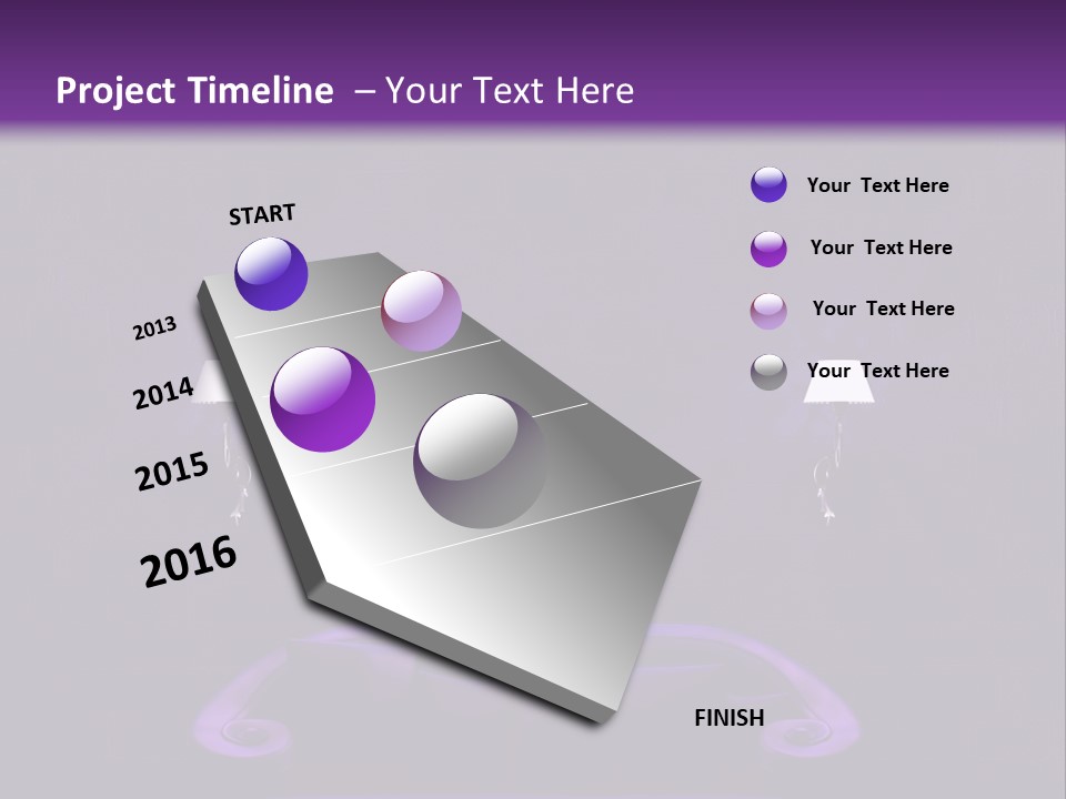 Purple Sofa PowerPoint Template