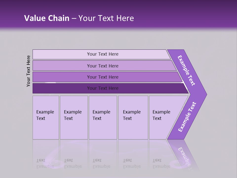 Purple Sofa PowerPoint Template