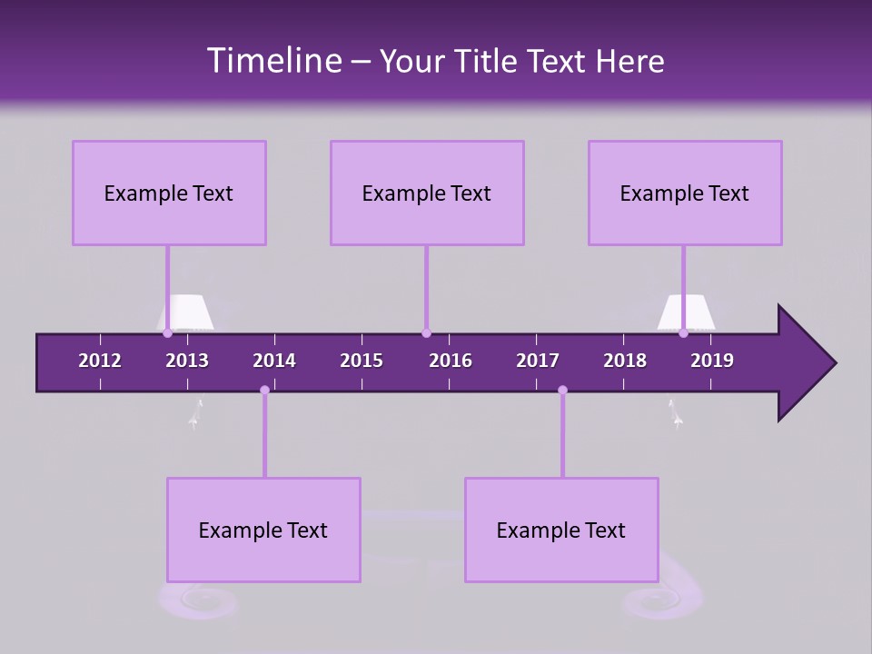 Purple Sofa PowerPoint Template