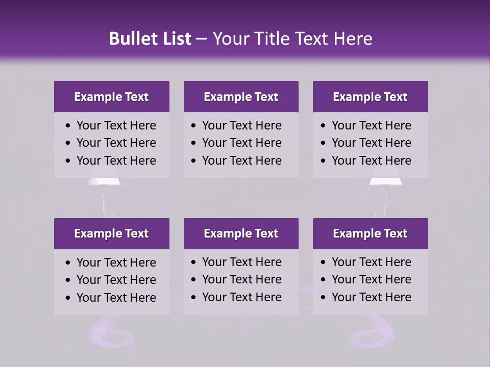 Purple Sofa PowerPoint Template