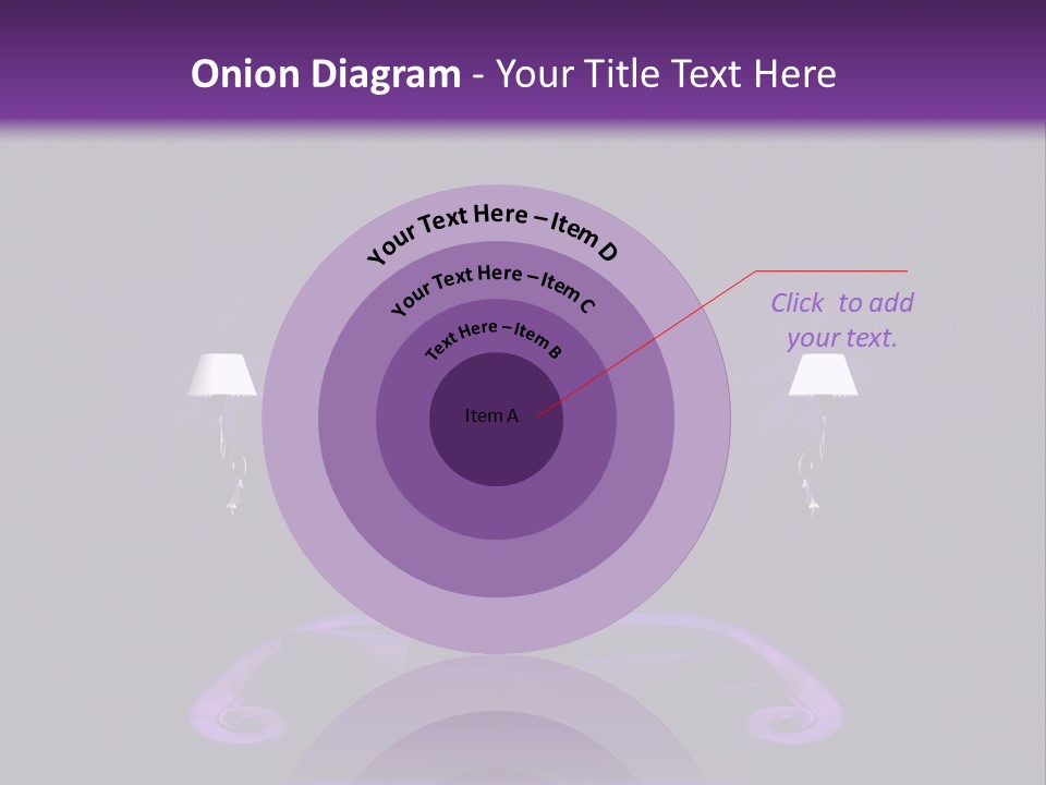 Purple Sofa PowerPoint Template
